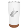 West Virginia Home 20 oz Tumbler | White