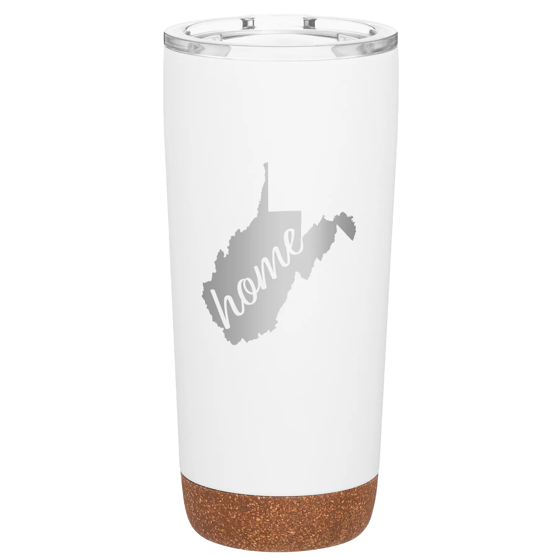 West Virginia Home 20 oz Tumbler | White
